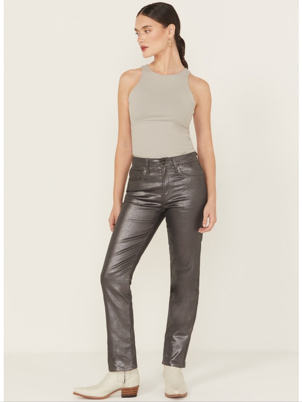 Levis 724 High Rise Shine Til Dawn Black Jeans - Classic Five-Pocket Style